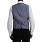 Light Blue Wool Formal Dress Waistcoat Vest