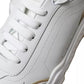 White Gold Leather Men Sneakers DAYMASTER Shoes