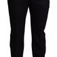 Black Cotton Stretch Dress Formal Pants