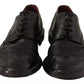 Black Leather Brogue Oxford Dress Shoes