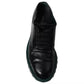 Black Leather Derby Formal Dress Shoes