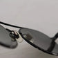 Matte Black Steel Frame Green Lens DG2245 Sunglasses