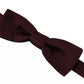 Bordeaux Silk Adjustable Neck Men Bow Tie