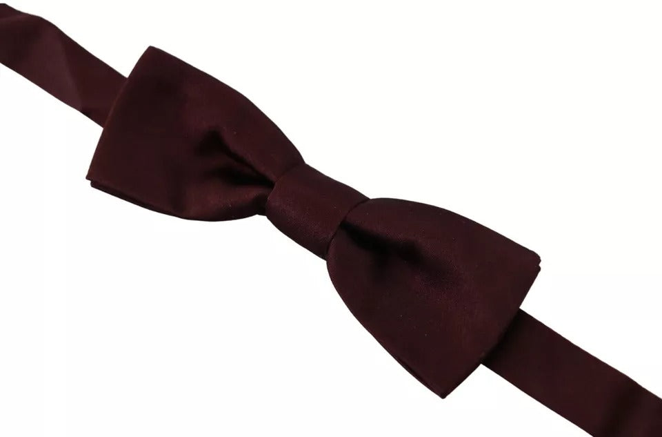 Bordeaux Silk Adjustable Neck Men Bow Tie