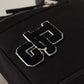 Black Nylon Leather DG Logo Patch Messenger Cross Body Bag