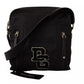 Black Nylon Leather DG Logo Patch Messenger Cross Body Bag