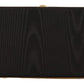 Black Silk Gold Frame Clutch Evening Party Purse Bag