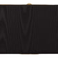 Black Silk Gold Frame Clutch Evening Party Purse Bag