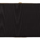 Black Silk Gold Frame Clutch Evening Party Purse Bag