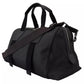 Black Gray Holdall Tote Men Hand Shoulder Bag