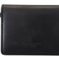 Black Leather Bifold Shoulder Sling Women Wallet