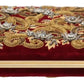 Red Velvet Gold Frame Clutch Evening Party Purse Bag