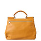 Yellow Leather Hand Shoulder Purse Satchel SICILY Bag