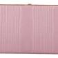 Pink Silk Gold Frame Clutch Evening Party Purse Bag