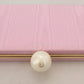 Pink Silk Gold Frame Clutch Evening Party Purse Bag