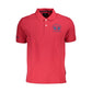 Red Cotton Men Polo Shirt