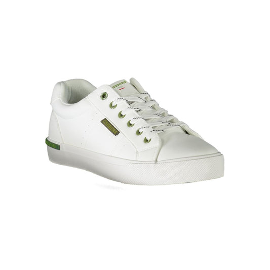 White Polyester Sneaker