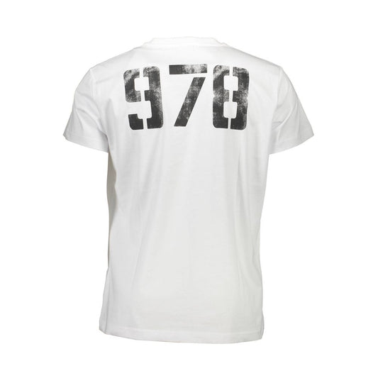 White Cotton Men T-Shirt