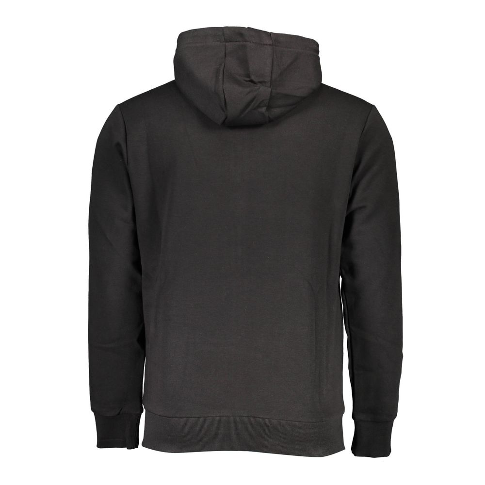 Black Cotton Men Sweater