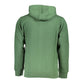 Chic Green Hooded Sweatshirt with Elegant Embroidery