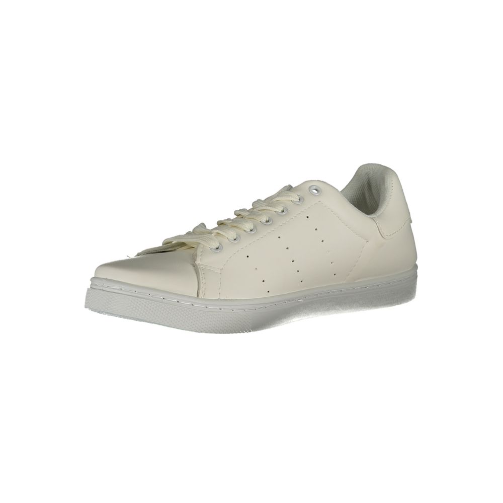 White Polyester Sneaker