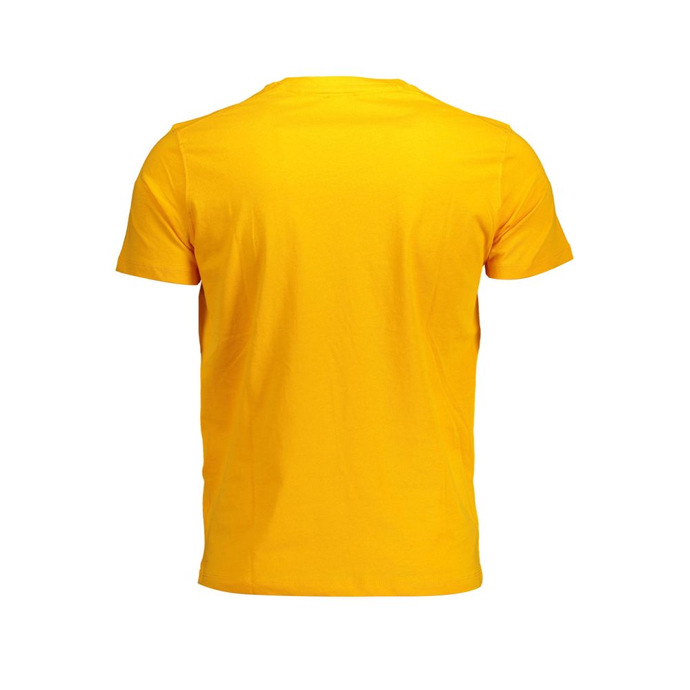 Orange Cotton Men T-Shirt