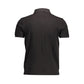 Black Cotton Men Polo Shirt