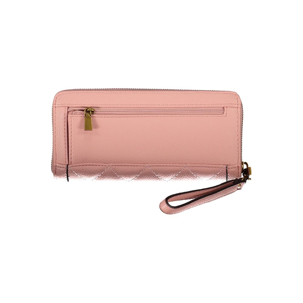 Pink Polyethylene Women Wallet