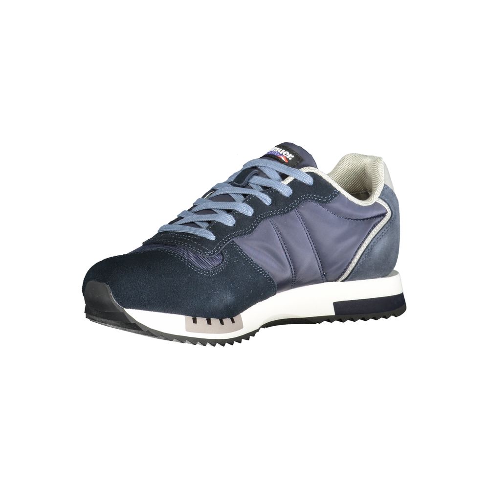 Blue Polyester Sneaker