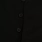 Black Solid STAFF Slim Fit Waistcoat Vest