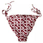 Bordeaux DG Mania Print Bottom Beachwear Bikini