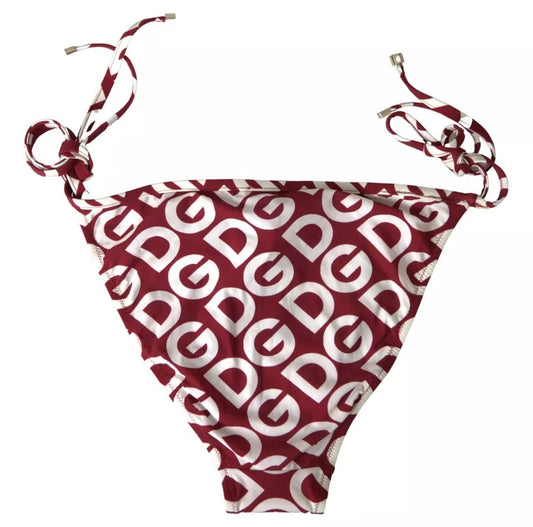 Bordeaux DG Mania Print Bottom Beachwear Bikini