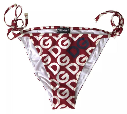 Bordeaux DG Mania Print Bottom Beachwear Bikini