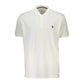 White Cotton Men Polo Shirt