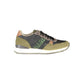 Green Polyester Men Sneaker