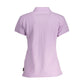 Pink Cotton Women Polo Shirt