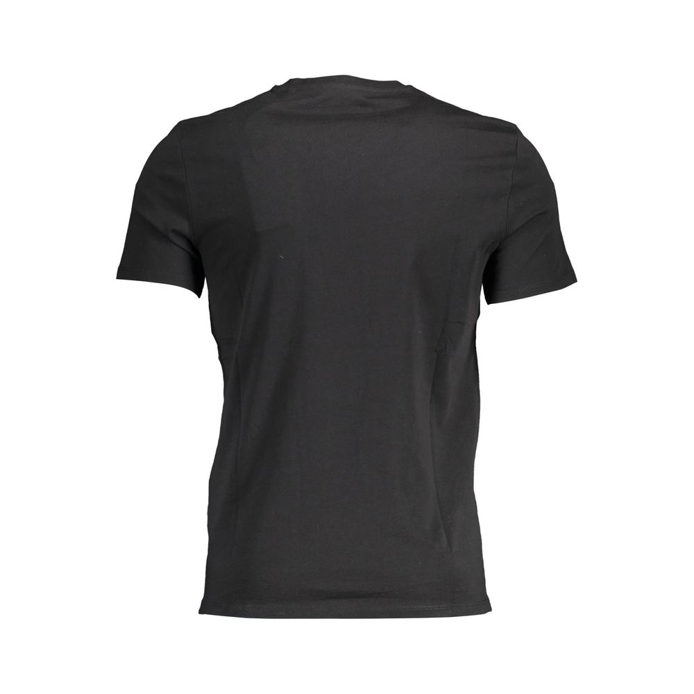 Black Cotton Men T-Shirt