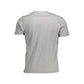 Gray Cotton Men T-Shirt