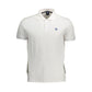 White Cotton Men Polo Shirt