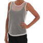 Sleeveless Transparent Net Tank Top