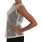 Sleeveless Transparent Net Tank Top