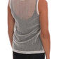 Sleeveless Transparent Net Tank Top