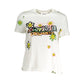 White Cotton Women T-Shirt