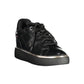 Black Polyester Women Sneaker