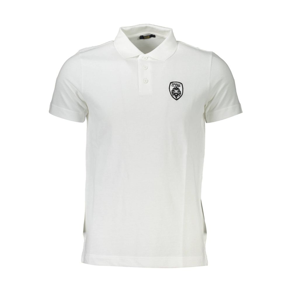 White Cotton Men Polo