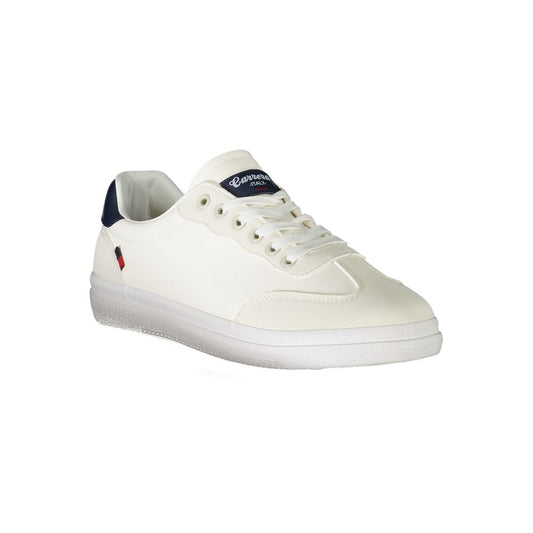 White Polyester Sneaker