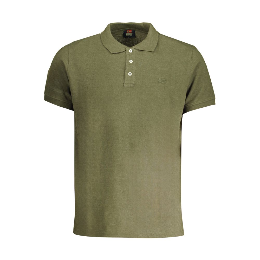 Green Cotton Polo Shirt