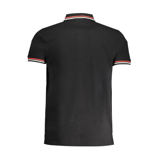 Black Cotton Polo Shirt