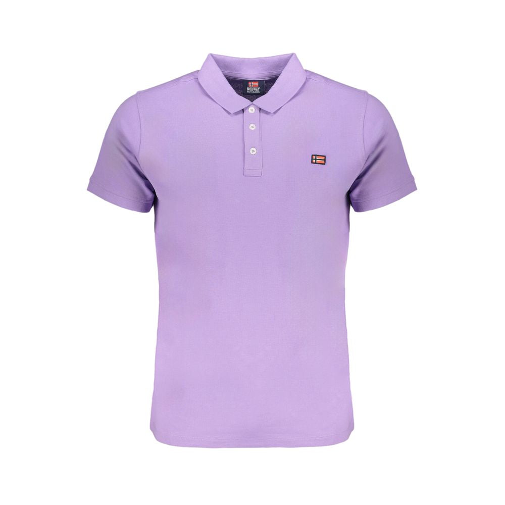 Purple Cotton Polo Shirt