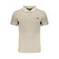 Beige Cotton Polo Shirt